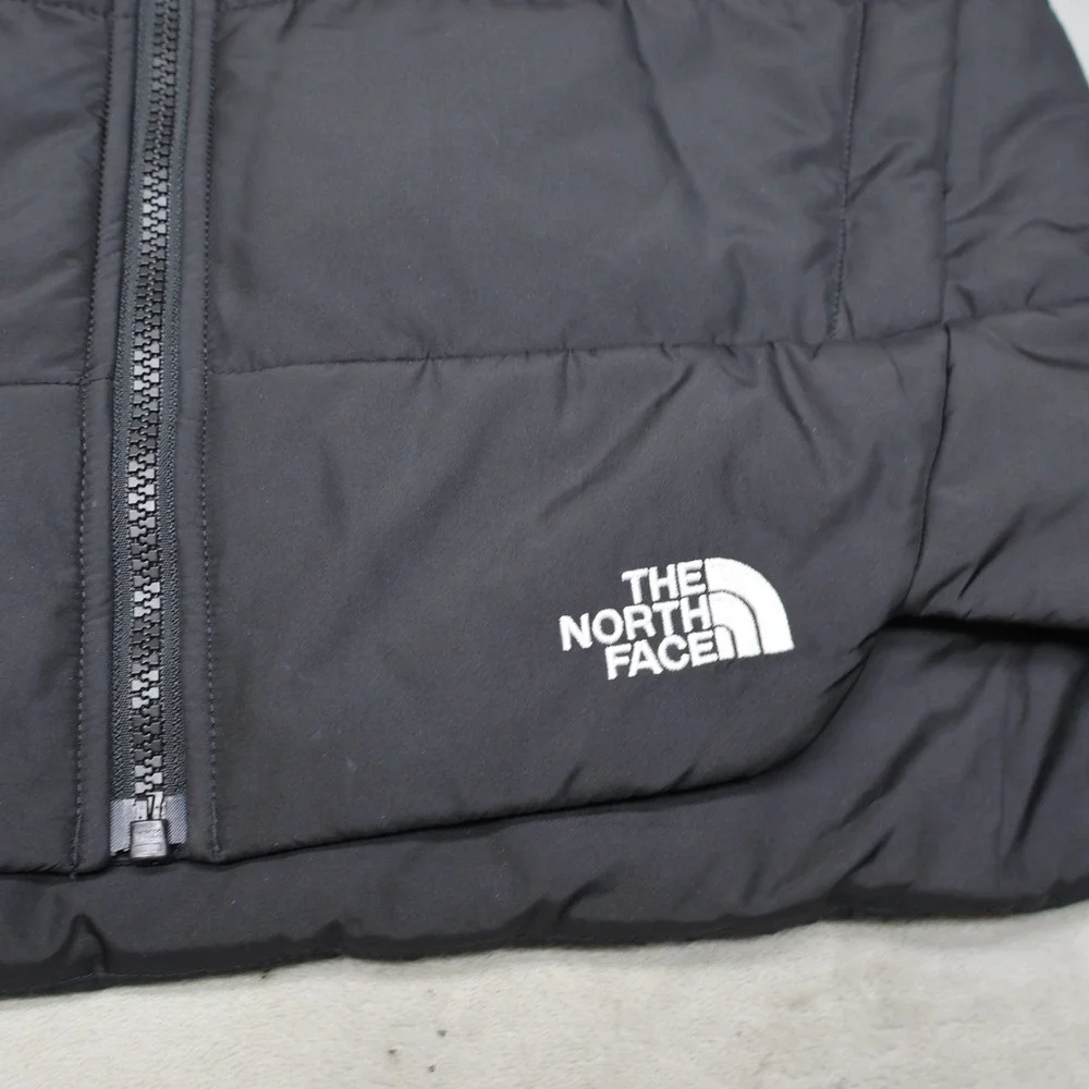 North Face Vest Womens Small Black Everyday Insulated Full Zip Light Warm LOGO